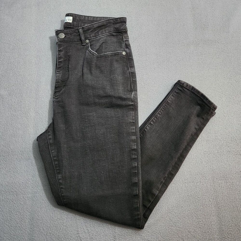 LOFT Jeans Women 29/8 Black High Rise The Skinny